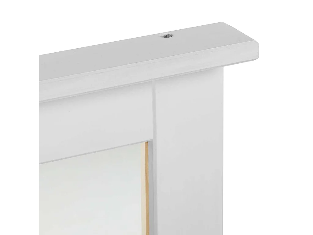 Miroir VIGO Blanc 55,5 x 5 x 70 cm Bois massif en pin