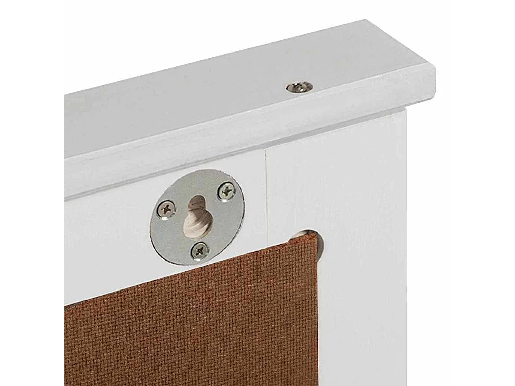 Miroir VIGO Blanc 55,5 x 5 x 70 cm Bois massif en pin