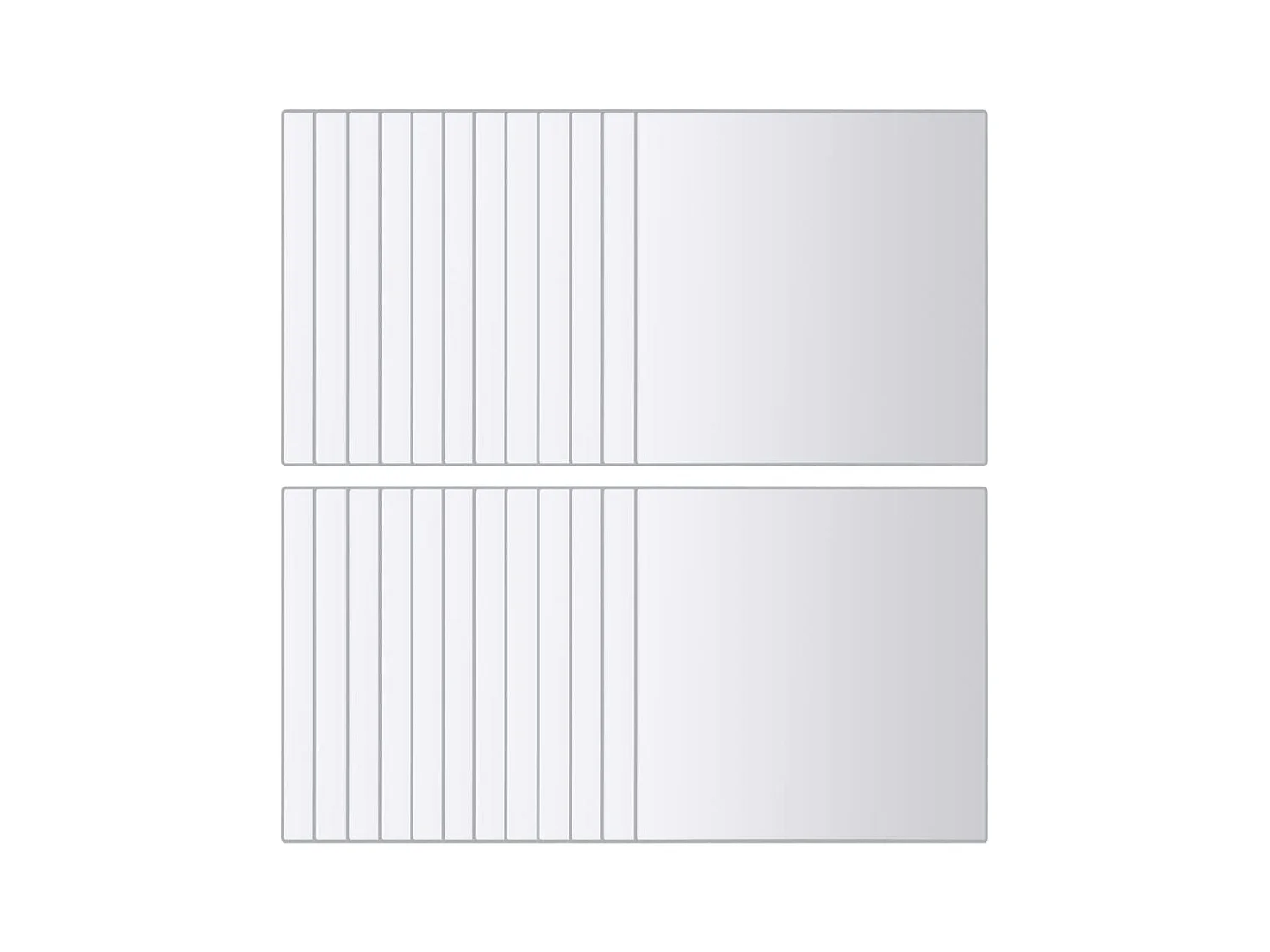 Spiegeltegels 48 stuks Vierkant Glas