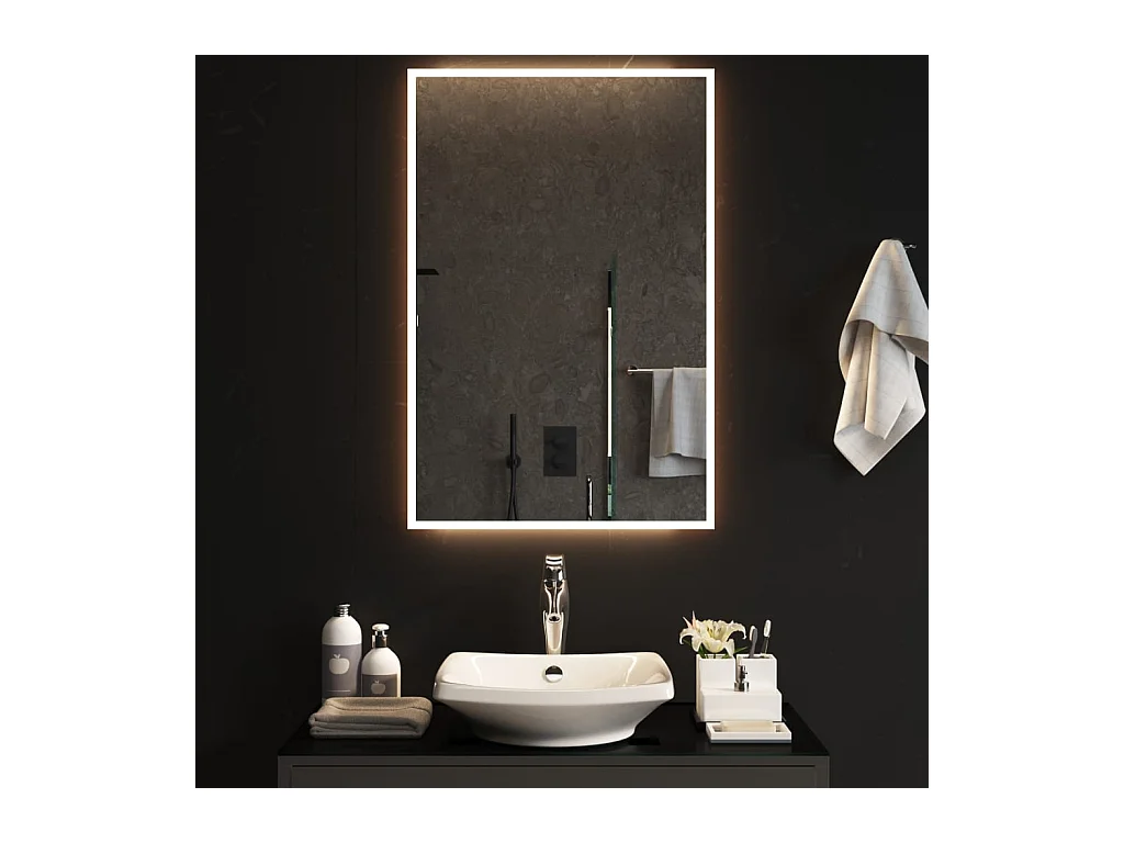 Miroir de salle de bain à LED 60x90 cm