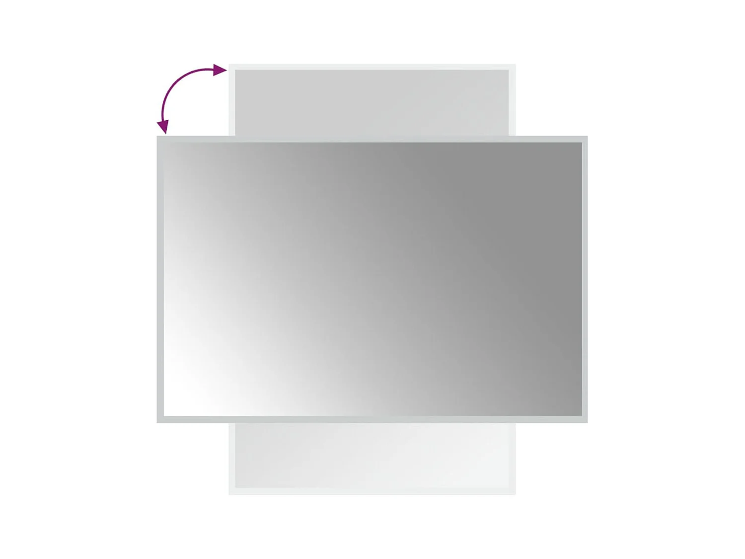 Miroir de salle de bain à LED 60x90 cm