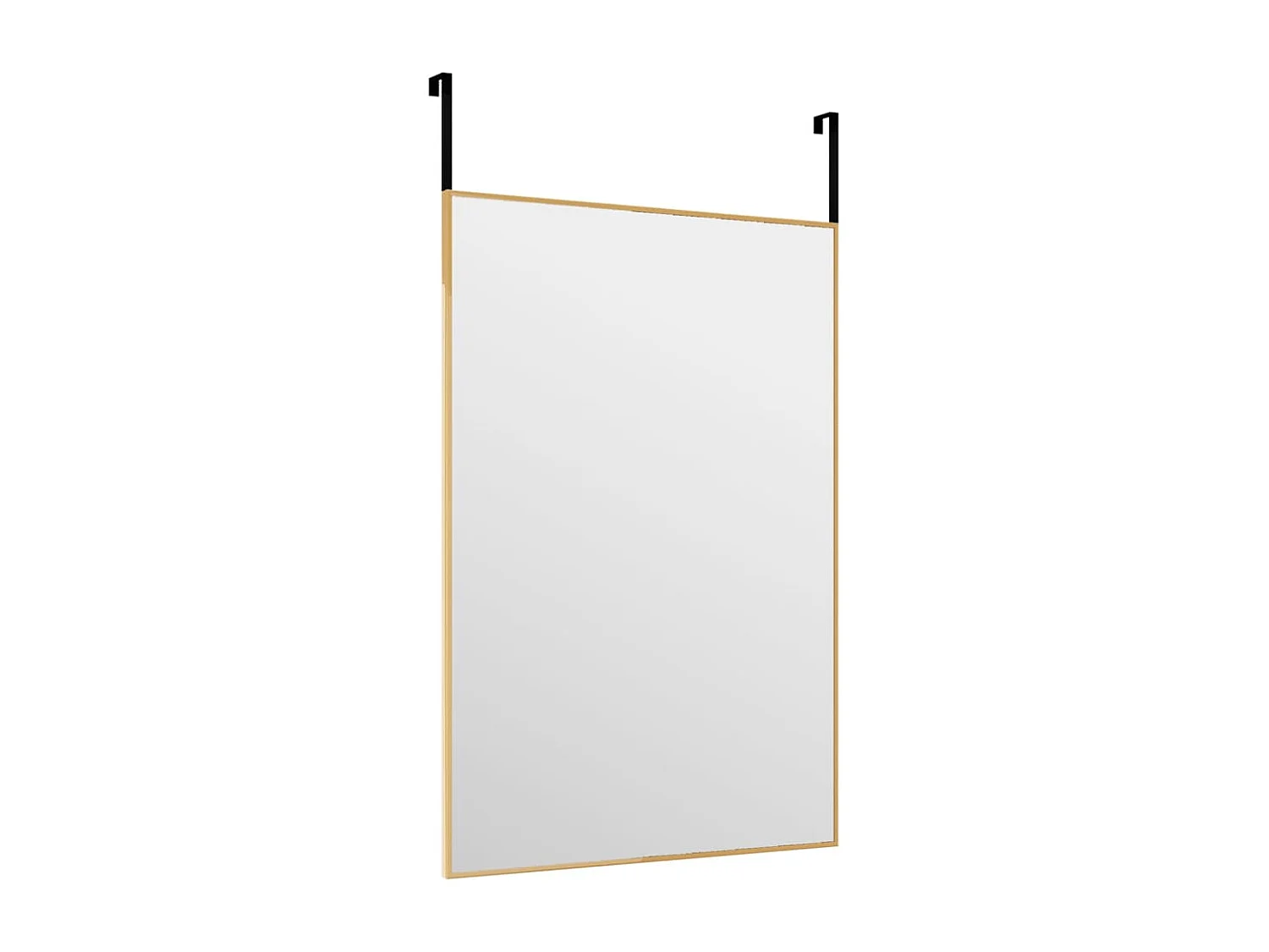 Espejo de puerta dorado 40x60 cm Cristal y aluminio