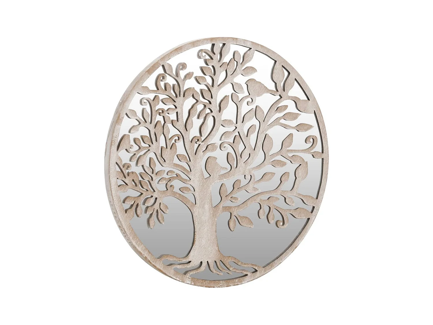 Gartenspiegel Sand 40x2,5cm Eisen Rund Außenbereich