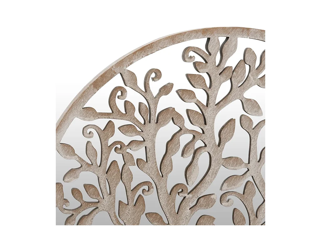 Gartenspiegel Sand 40x2,5cm Eisen Rund Außenbereich