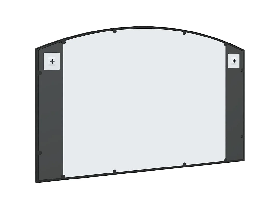 Specchio da parete nero 100x60 cm arco in ferro