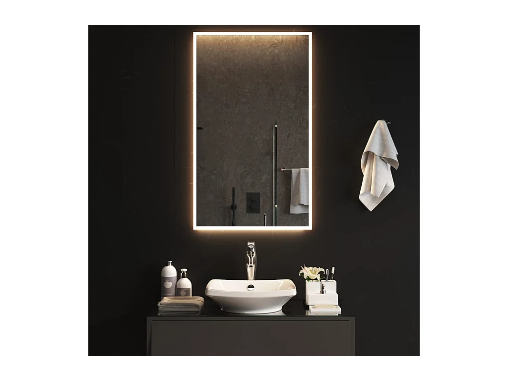 Miroir de salle de bain à LED 60x100 cm