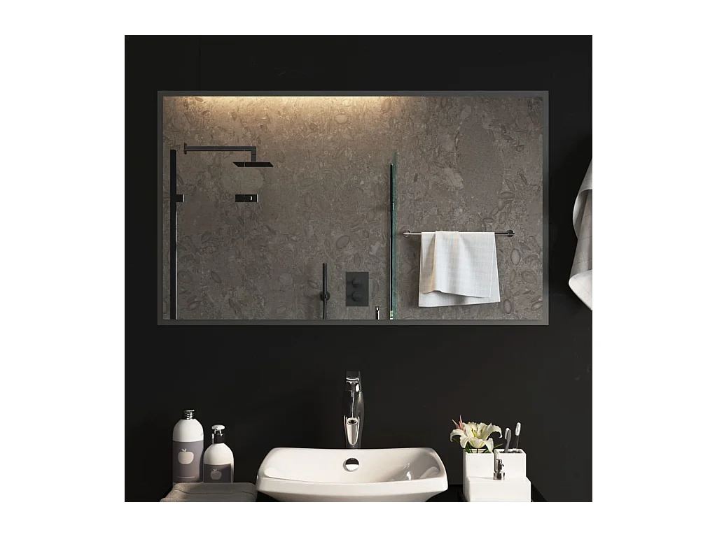 Miroir de salle de bain à LED 60x100 cm