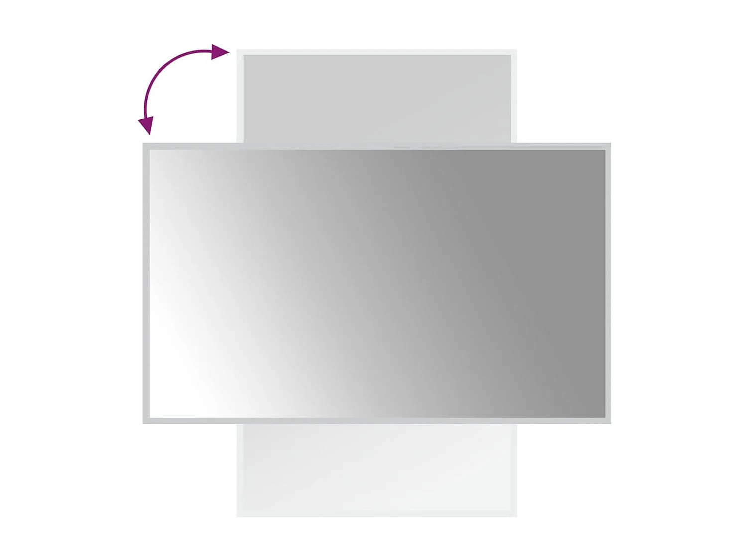 Miroir de salle de bain à LED 60x100 cm