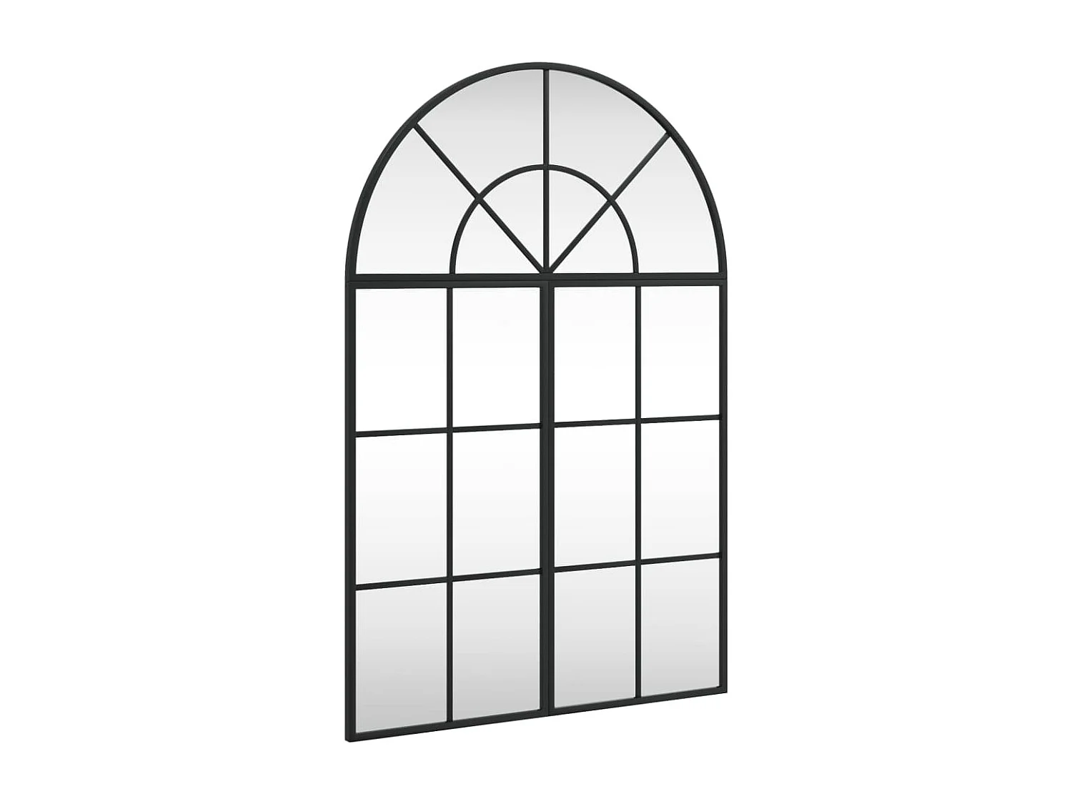 Espejo de pared negro 60x90 cm arco de hierro