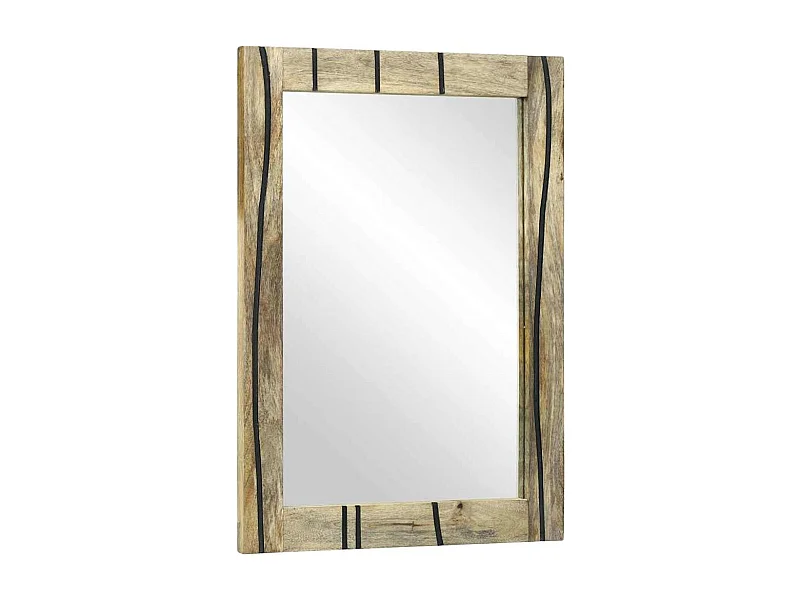 Miroir de salle de bain avec miroir Marron 50 x 2,5 x 70 cm