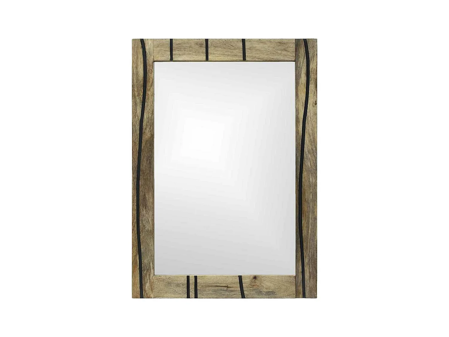 Badkamerspiegel met spiegel Bruin 50 x 2,5 x 70 cm