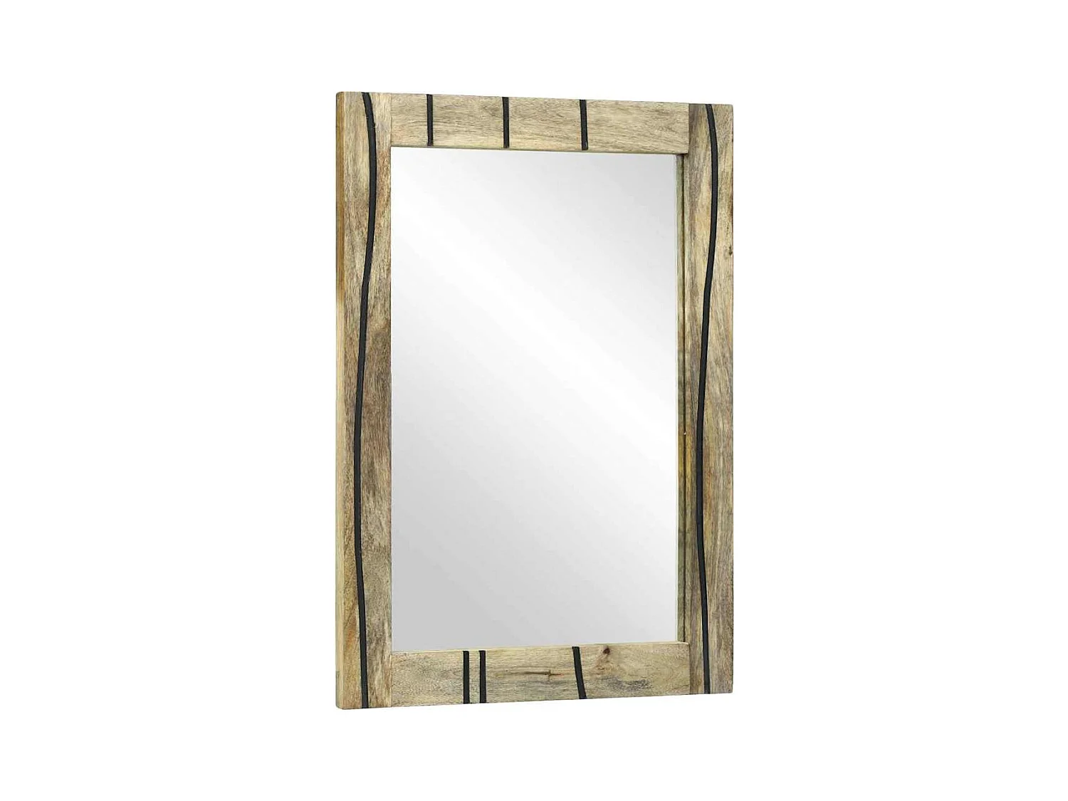Miroir de salle de bain avec miroir Marron 50 x 2,5 x 70 cm