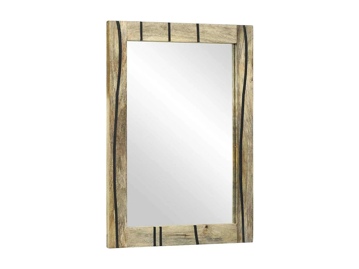 Miroir de salle de bain avec miroir Marron 50 x 2,5 x 70 cm