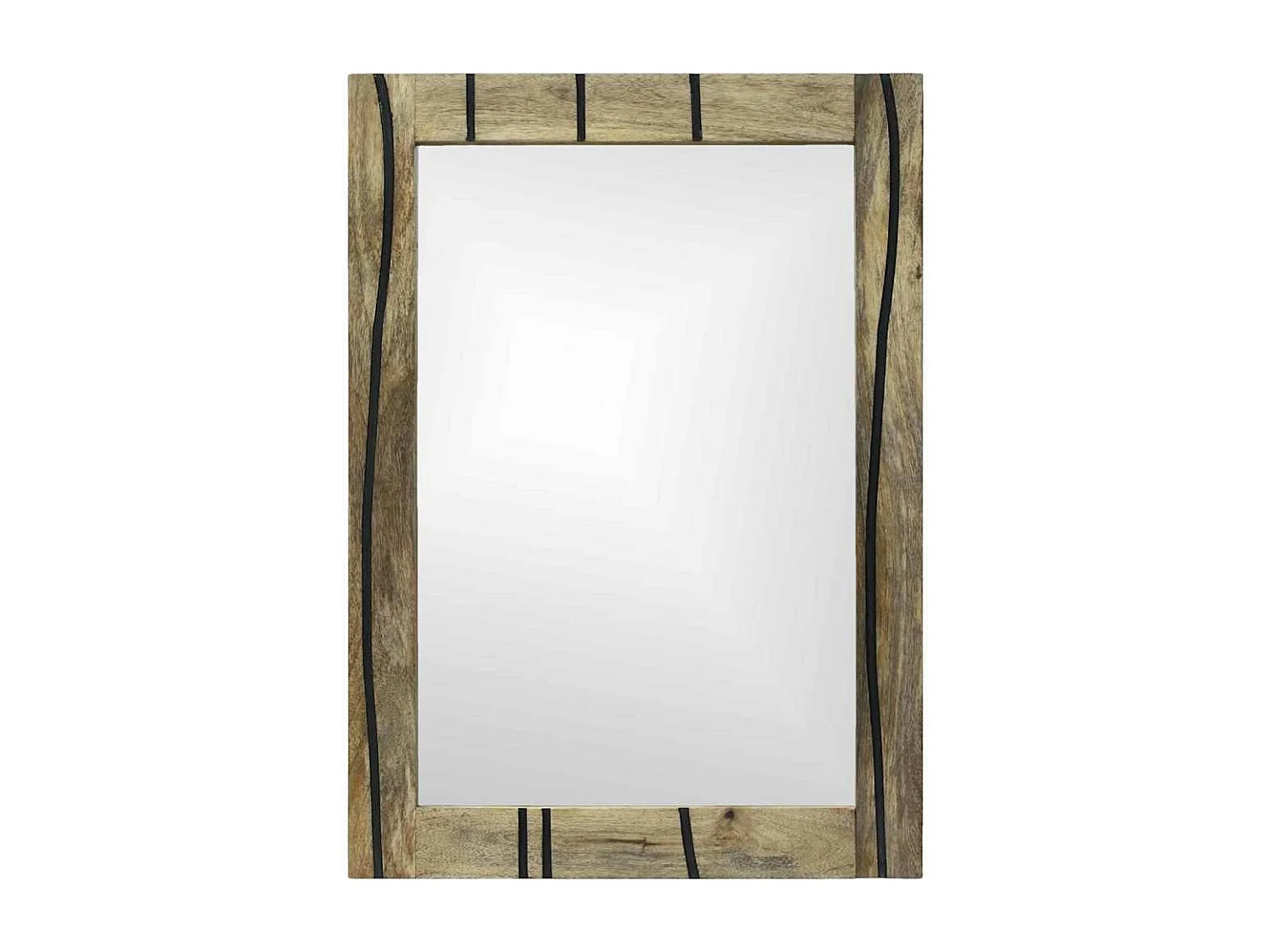 Miroir de salle de bain avec miroir Marron 50 x 2,5 x 70 cm