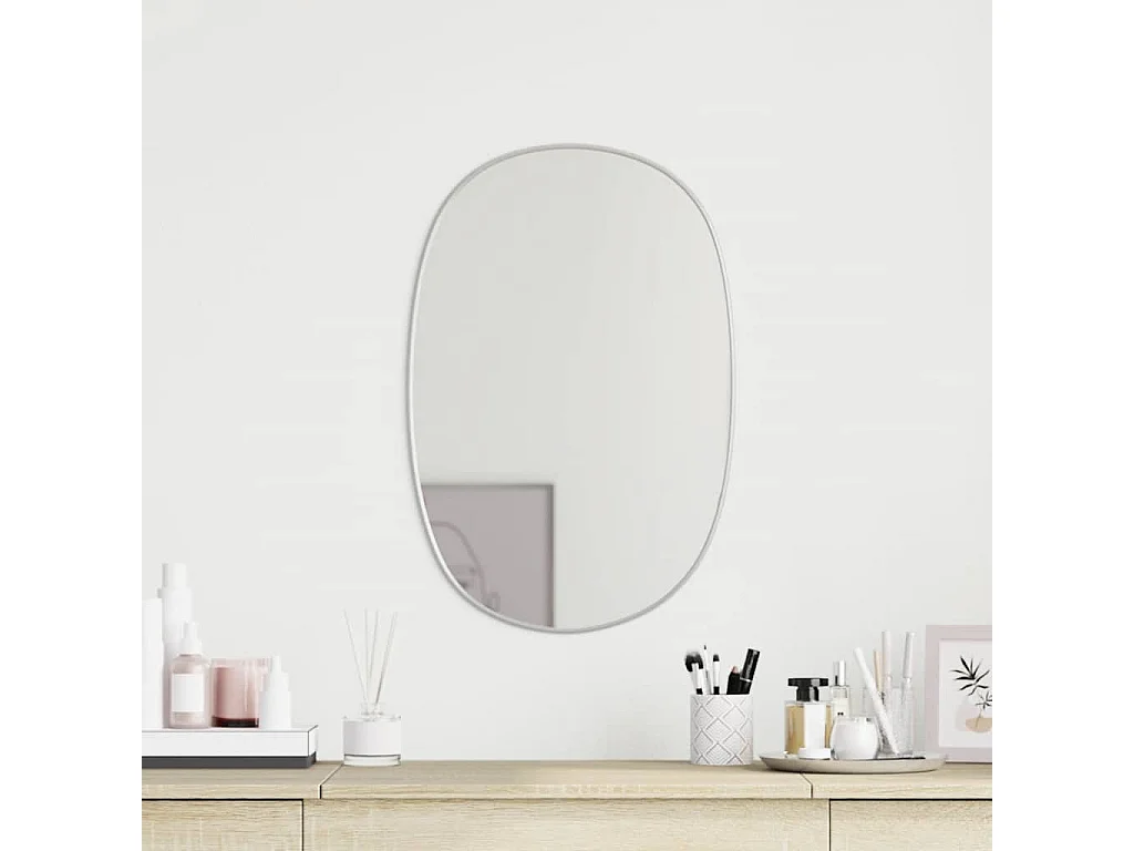 Miroir mural Argenté 50x35 cm