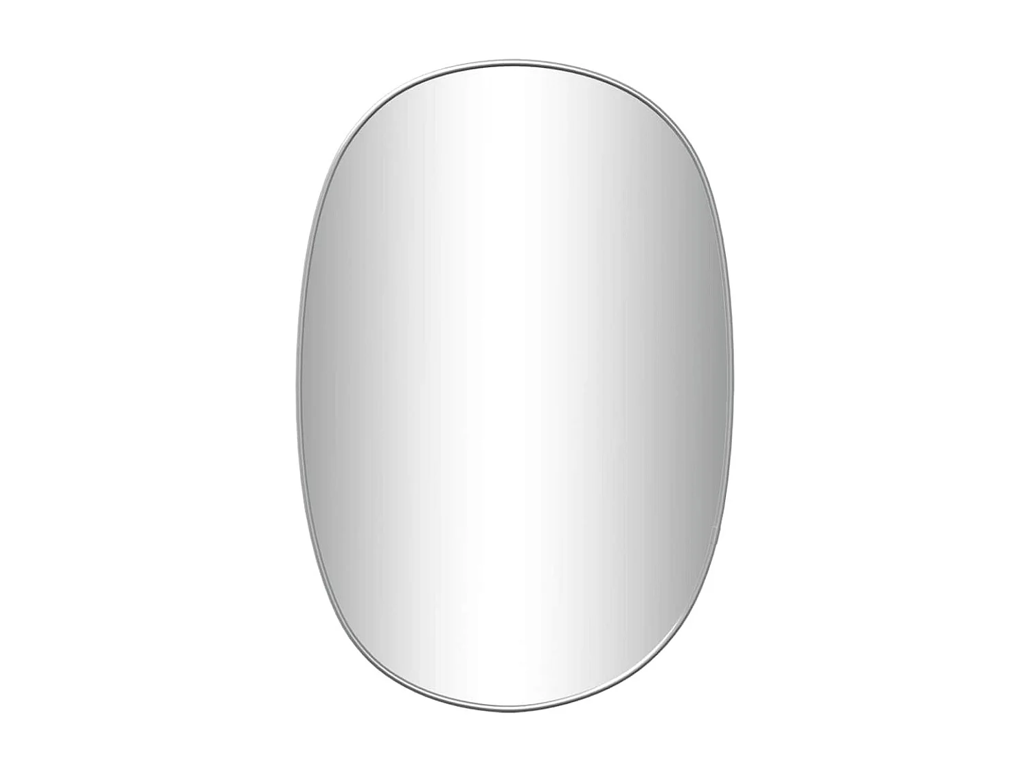 Miroir mural Argenté 50x35 cm