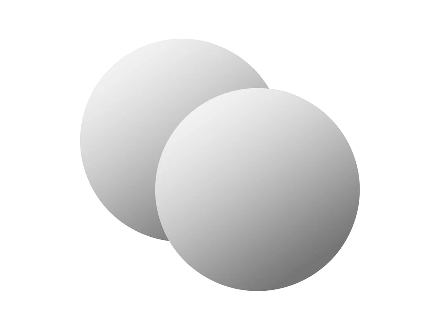 Wandspiegels 2 stuks 50 cm rond glas