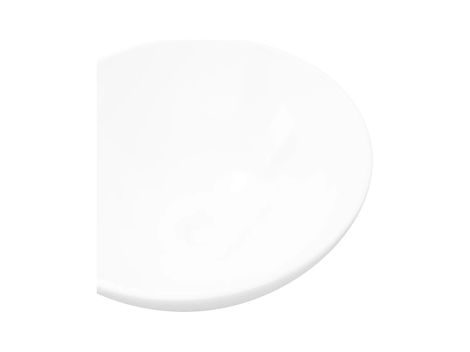 Lavandino da bagno rotondo in ceramica bianca