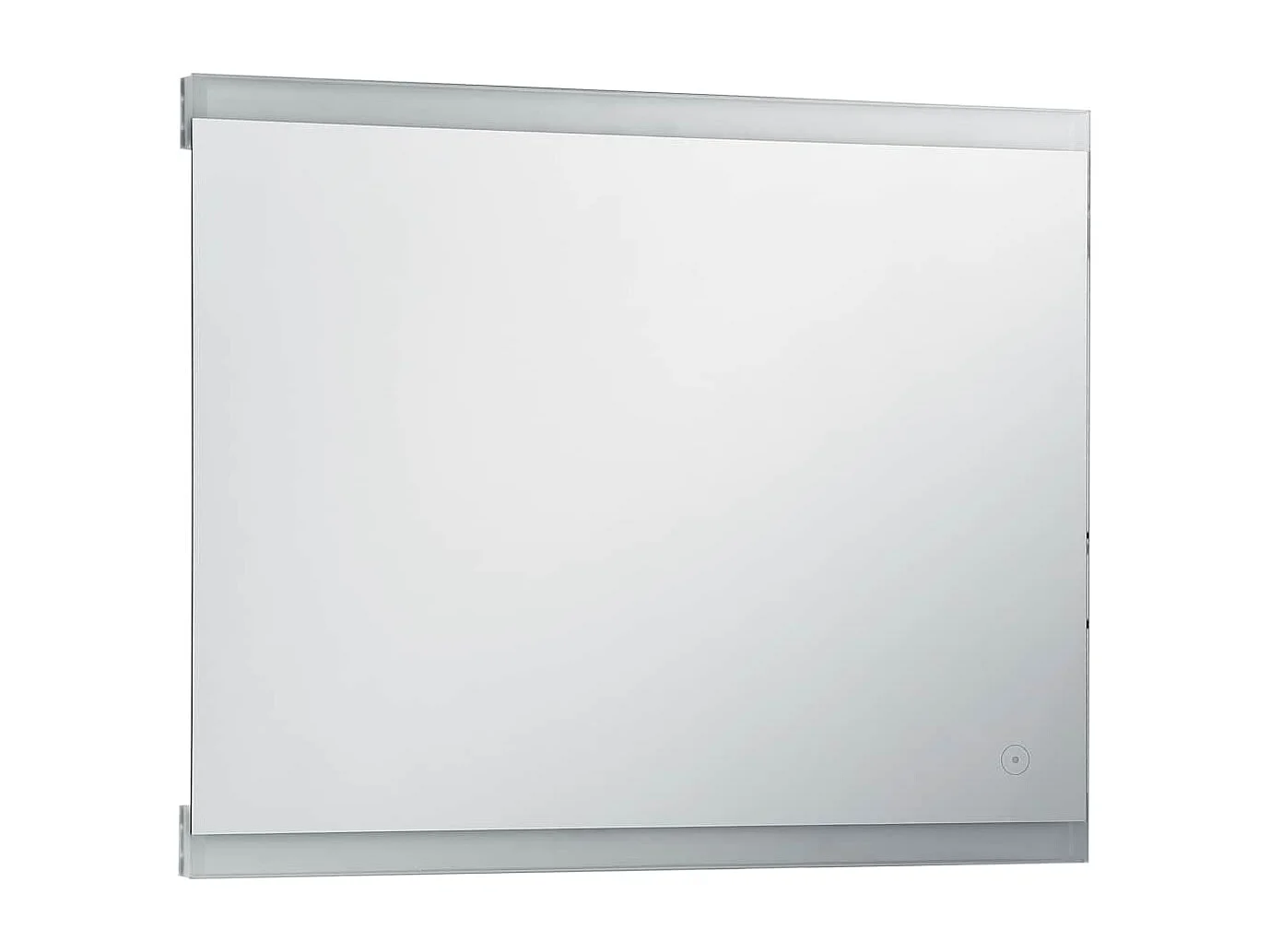 Espejo de pared LED para baño con sensor táctil 80x60 cm