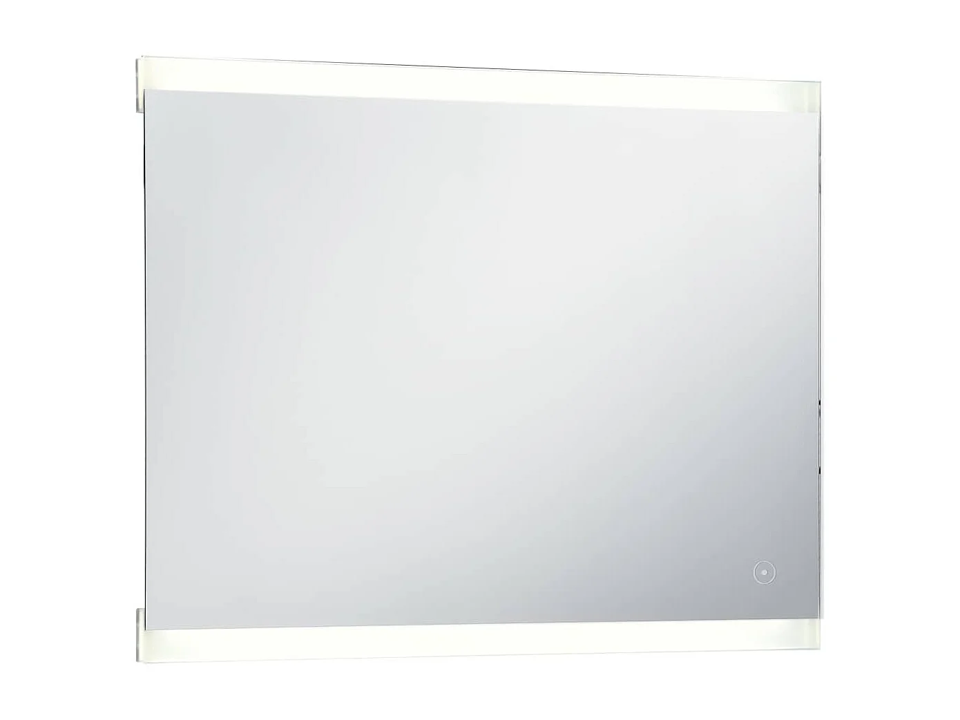 Espejo de pared LED para baño con sensor táctil 80x60 cm