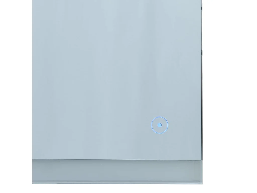 Espejo de pared LED para baño con sensor táctil 80x60 cm