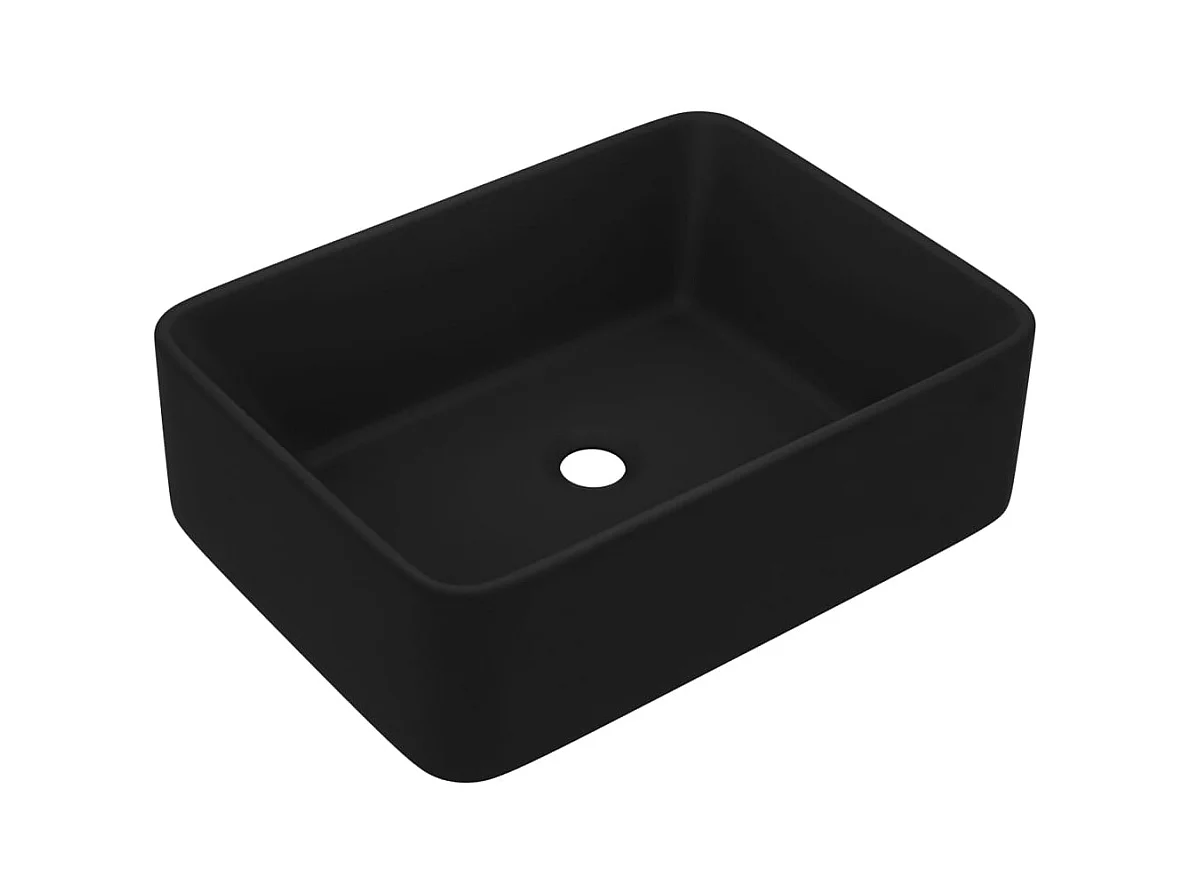 Lavabo de lujo Negro mate 41x30x12 cm Cerámica