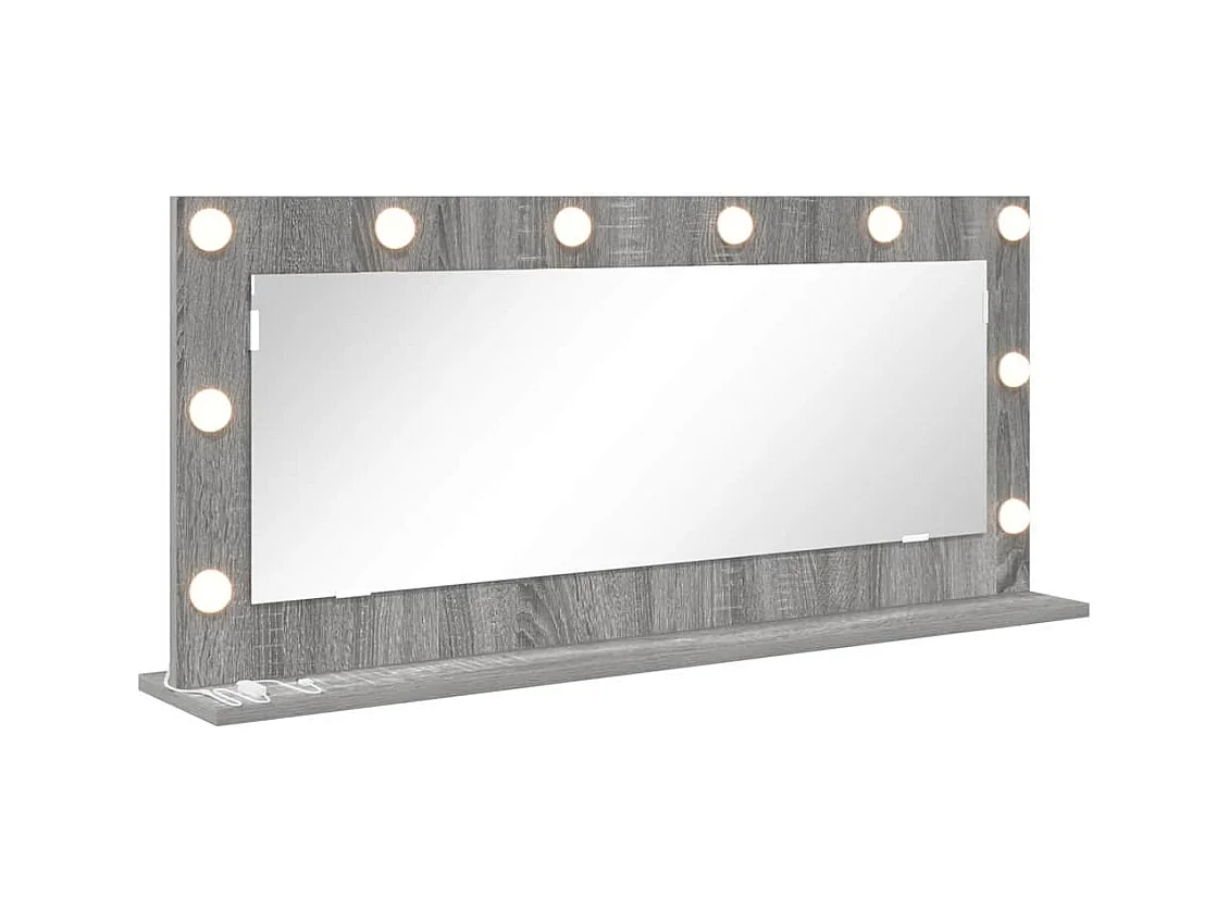 Specchio da toeletta con specchio Sonoma Grey 100 x 45 x 18 cm