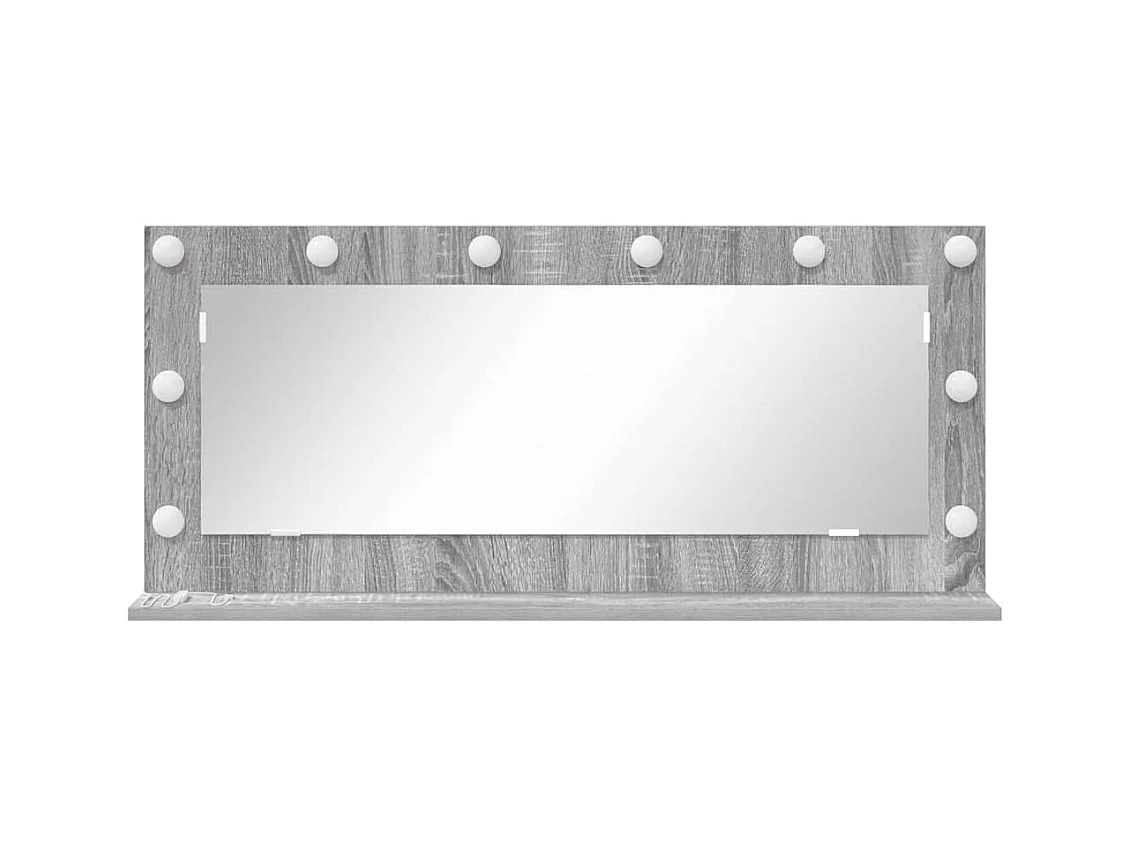 Specchio da toeletta con specchio Sonoma Grey 100 x 45 x 18 cm