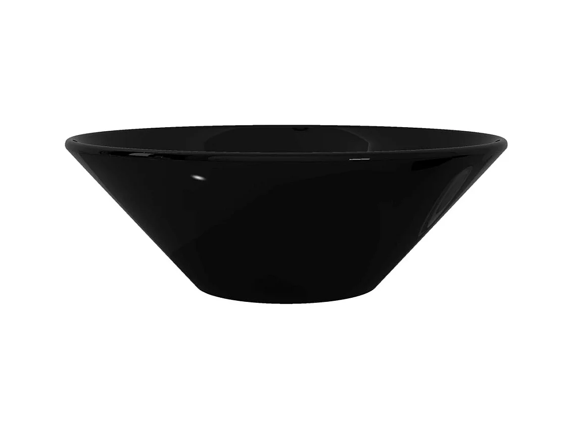 Vasque rond céramique Noir pour salle de bain