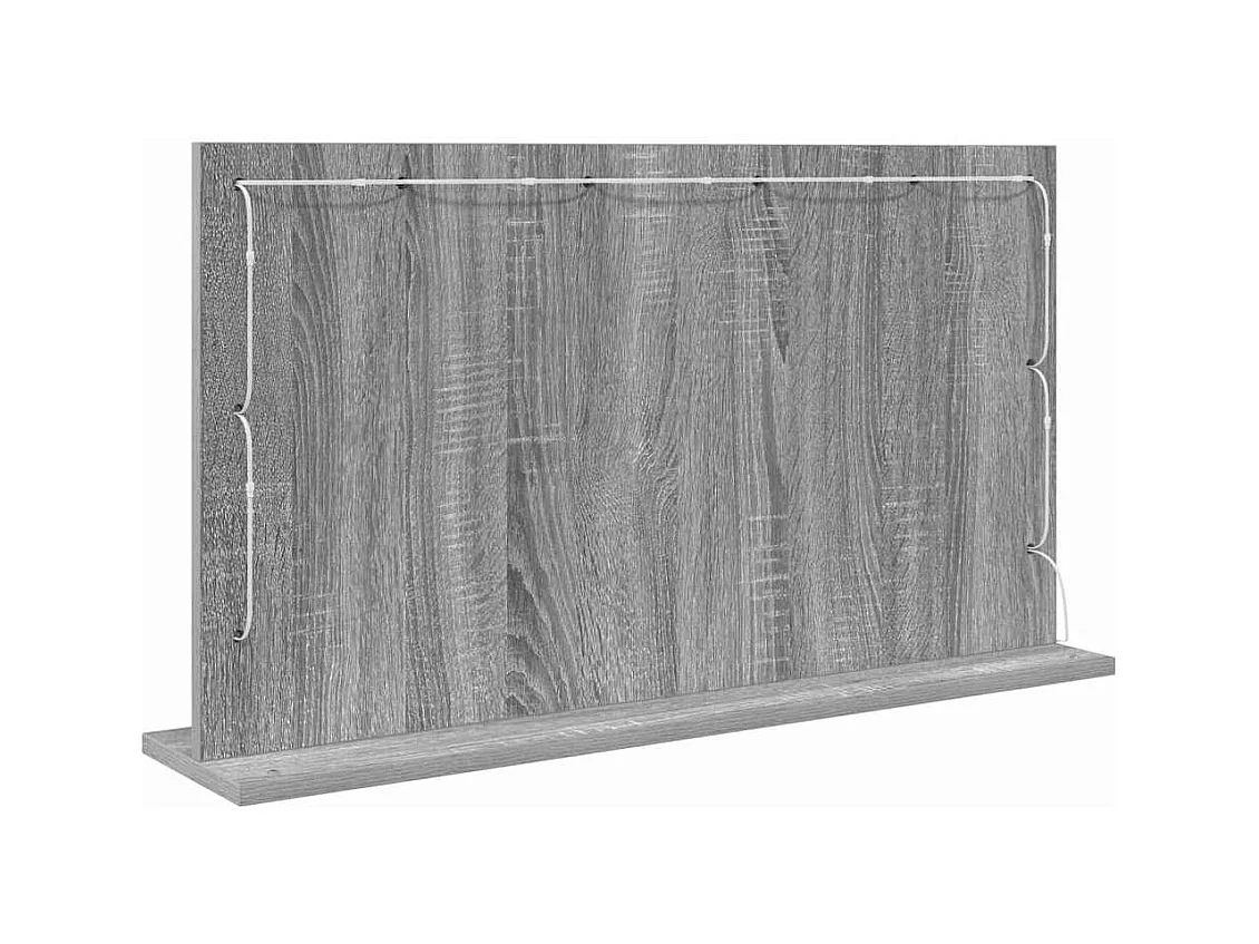 Kaptafelspiegel met spiegel Sonoma Grey 80 x 45 x 18 cm