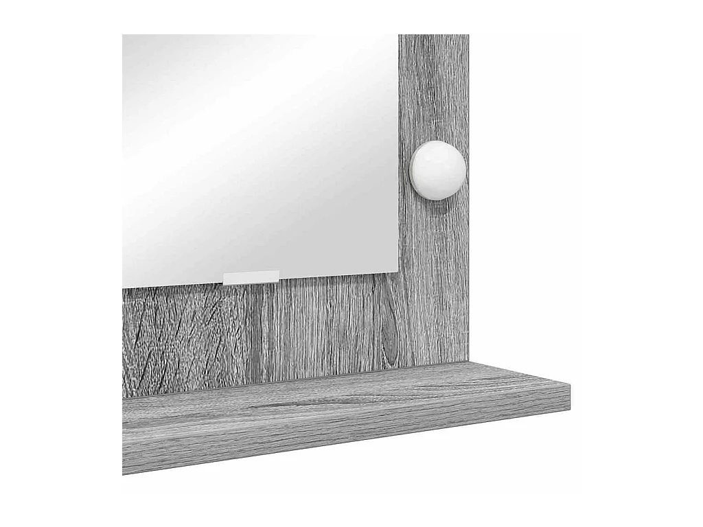 Kaptafelspiegel met spiegel Sonoma Grey 80 x 45 x 18 cm