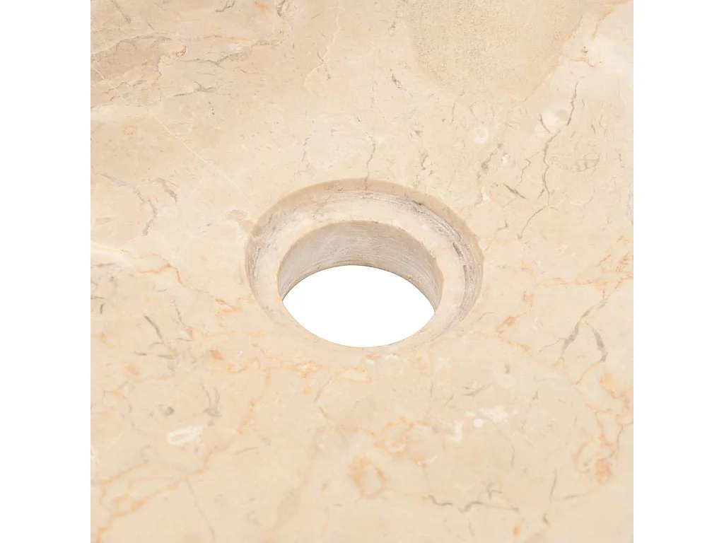 Lavabo 45x30x12 cm mármol crema brillo