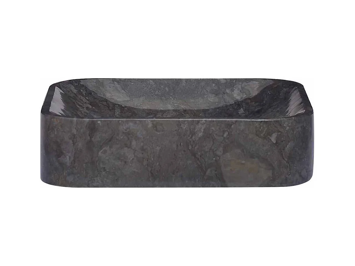 Lavabo Negro 40x40x10 cm Mármol