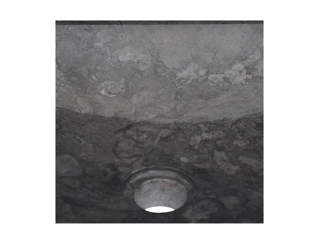Lavabo Negro 40x40x10 cm Mármol