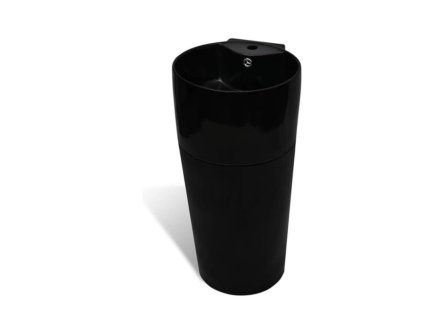 Lavabo de baño de cerámica con orificio/grifo rebosadero