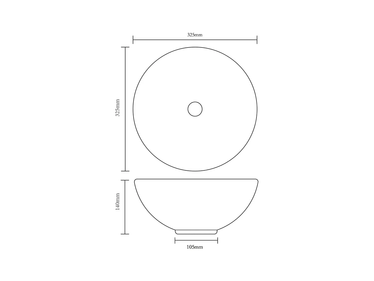 Wastafel 32,5 x 14 cm Keramiek Goud