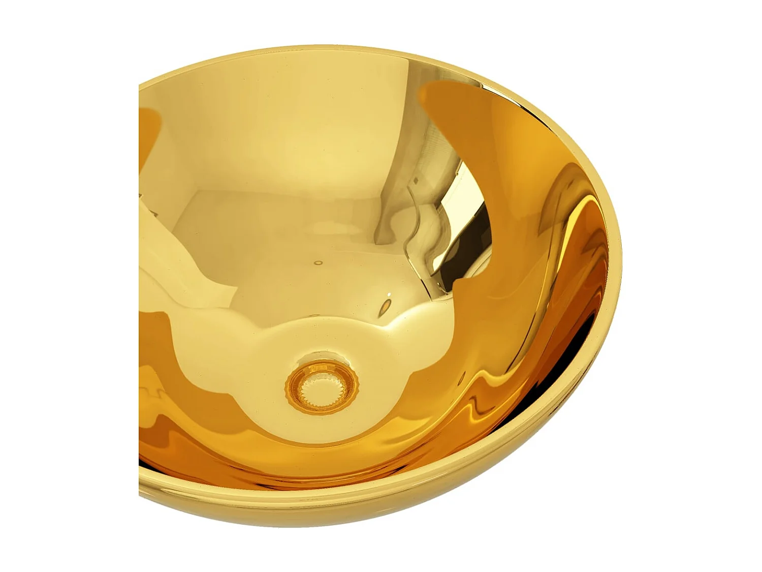 Lavabo 32,5 x 14 cm Cerámica Oro
