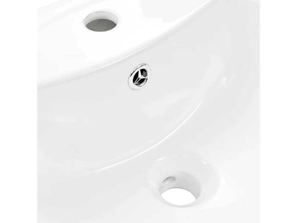 Lavabo de pie con base Cerámica Blanca 650x520x200 mm