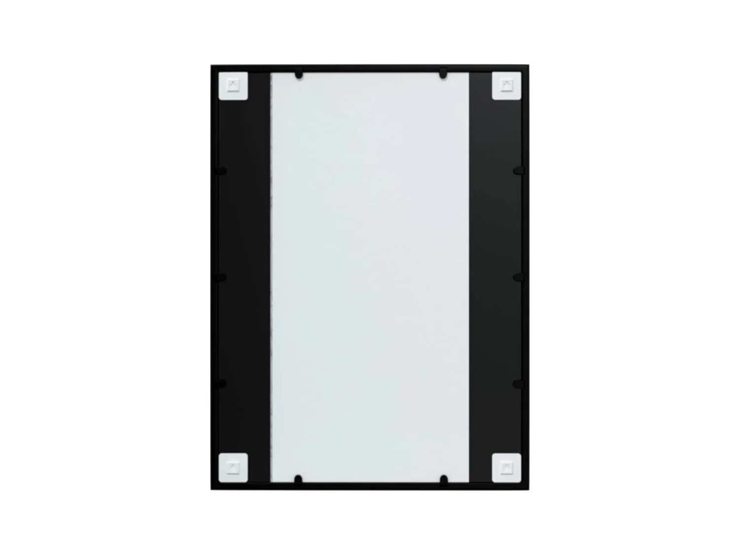 Espejos de pared 3 piezas negro 80x60 cm metal