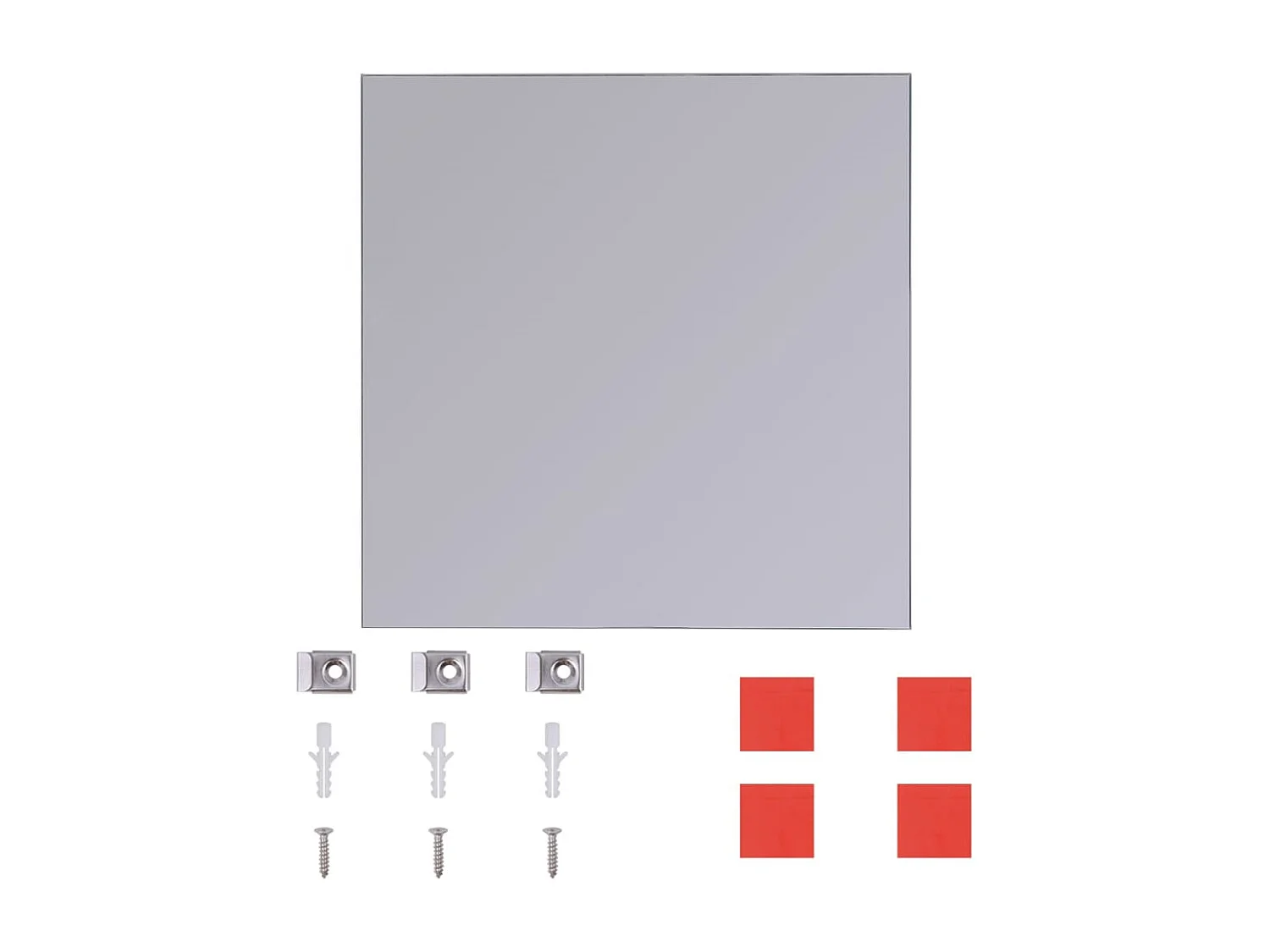 Rahmenlose Spiegelfliesen 8 Stück 20,5 cm