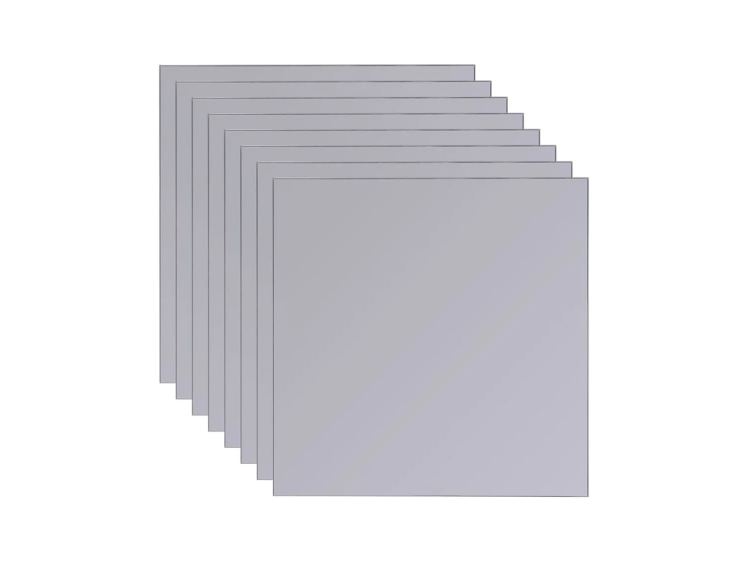 Frameloze spiegeltegels 8 stuks 20,5 cm