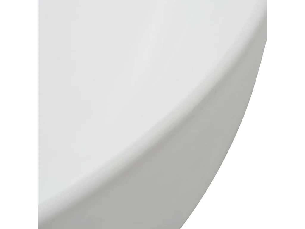 Lavabo triangular de cerámica blanca 50,5 x 41 x 12 cm