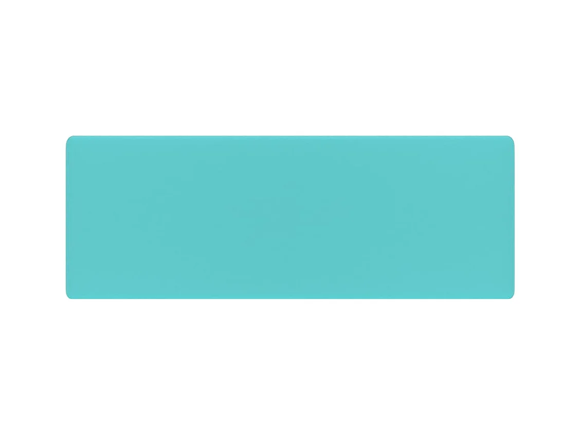 Lavabo cuadrado con rebosadero Verde claro mate 41x41 cm Cerámica