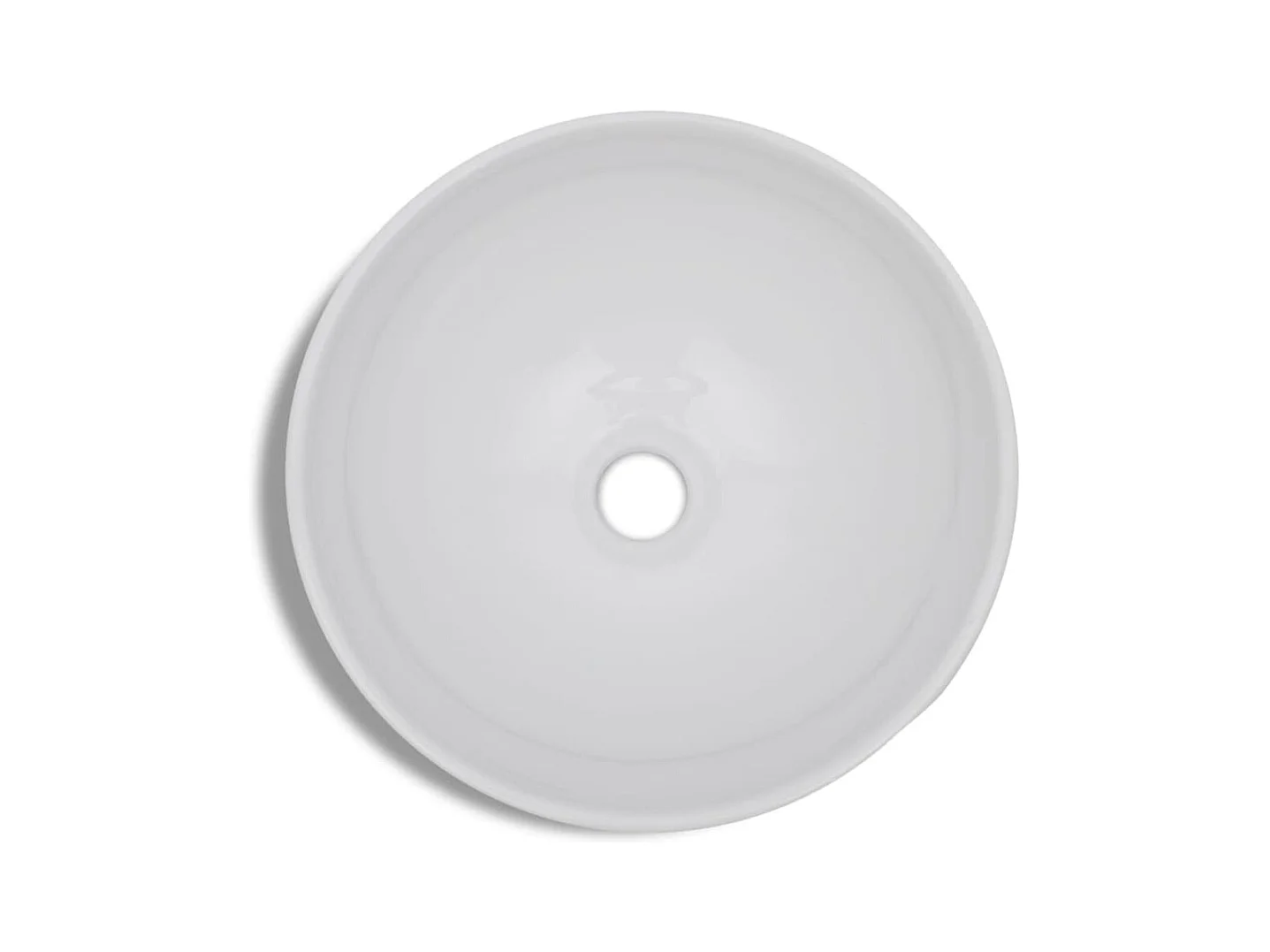 Lavandino da bagno con miscelatore Ceramica Tondo Bianco