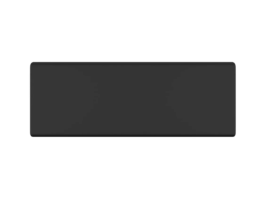 Luxe vierkante wastafel met overloop Mat zwart 41x41 cm Keramiek