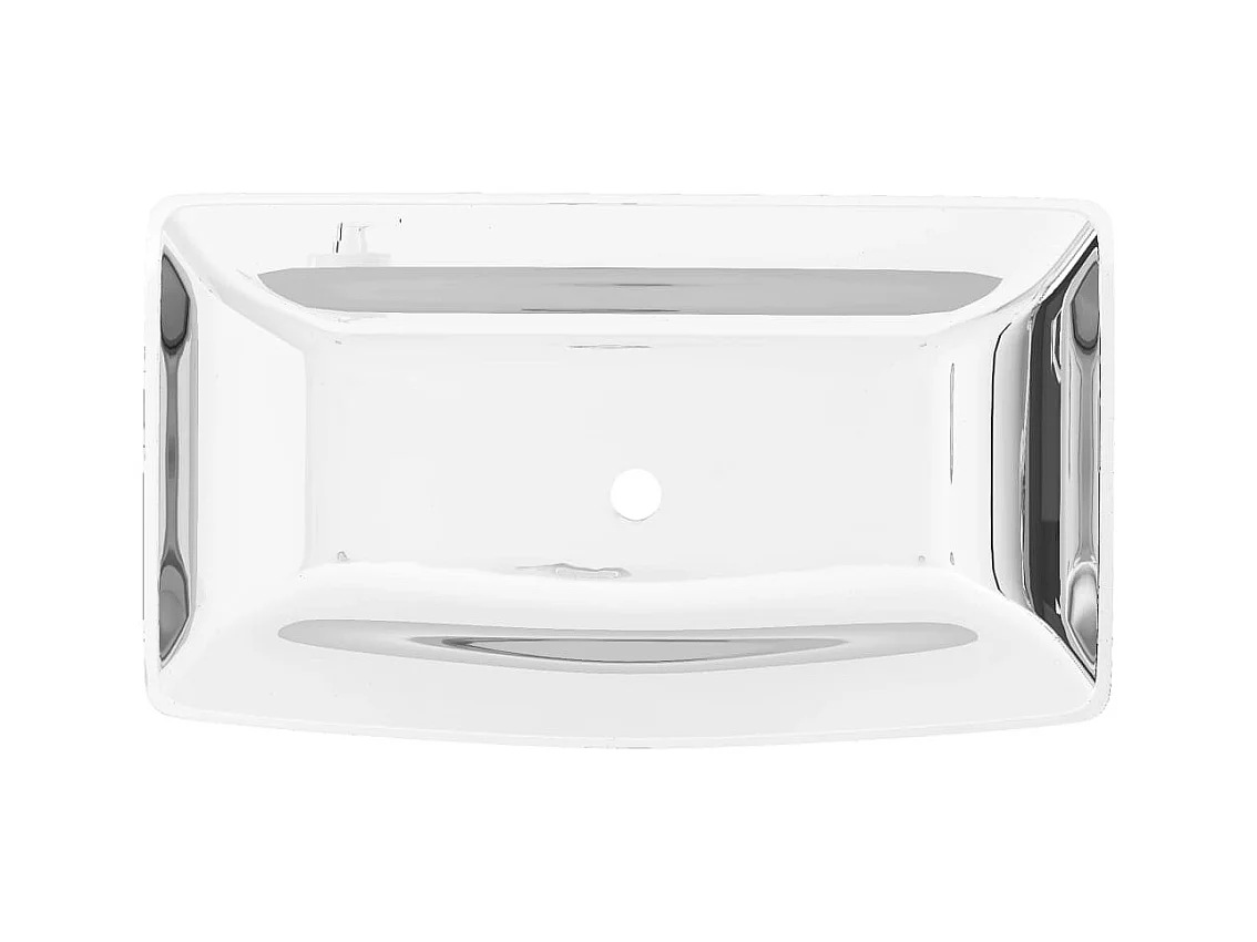 Lavabo 71 x 38 x 13,5 cm Céramique Argenté