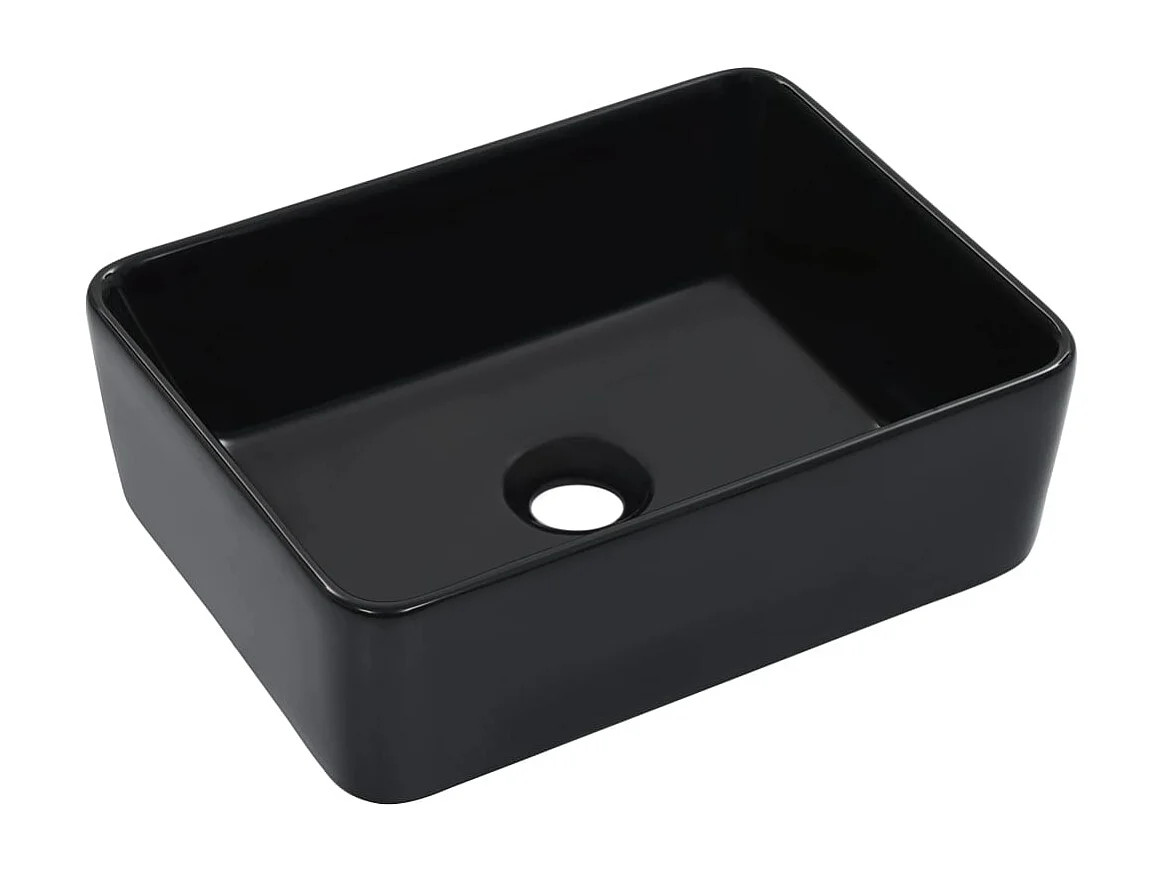 Lavabo 40x30x13 cm Cerámica Negra