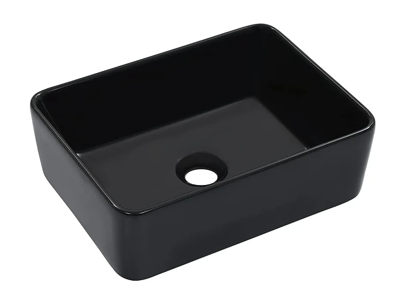 Lavabo 40x30x13 cm Cerámica Negra