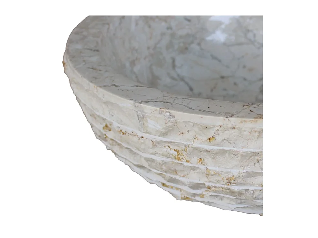 40 cm crème marmeren spoelbak