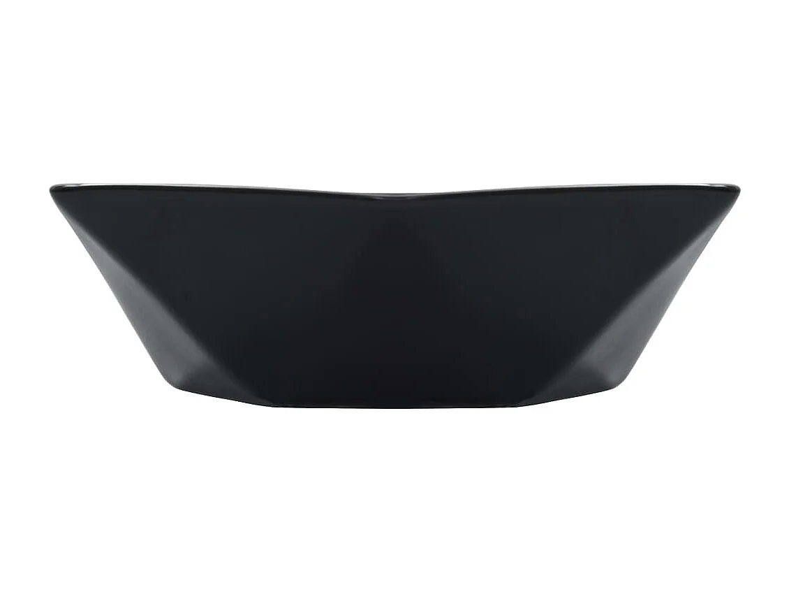 Waschbecken 41x36,5x12 cm Schwarze Keramik